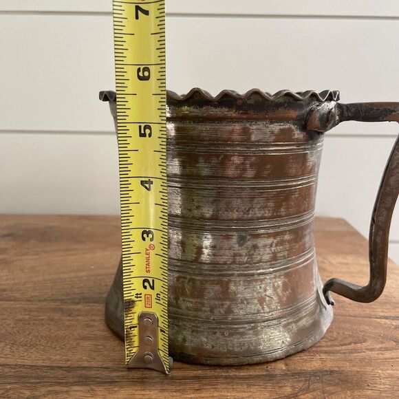 18th Century French Bronze Tankard 1760s Copper & Nickel Louis XV Style - Picture 10 of 13